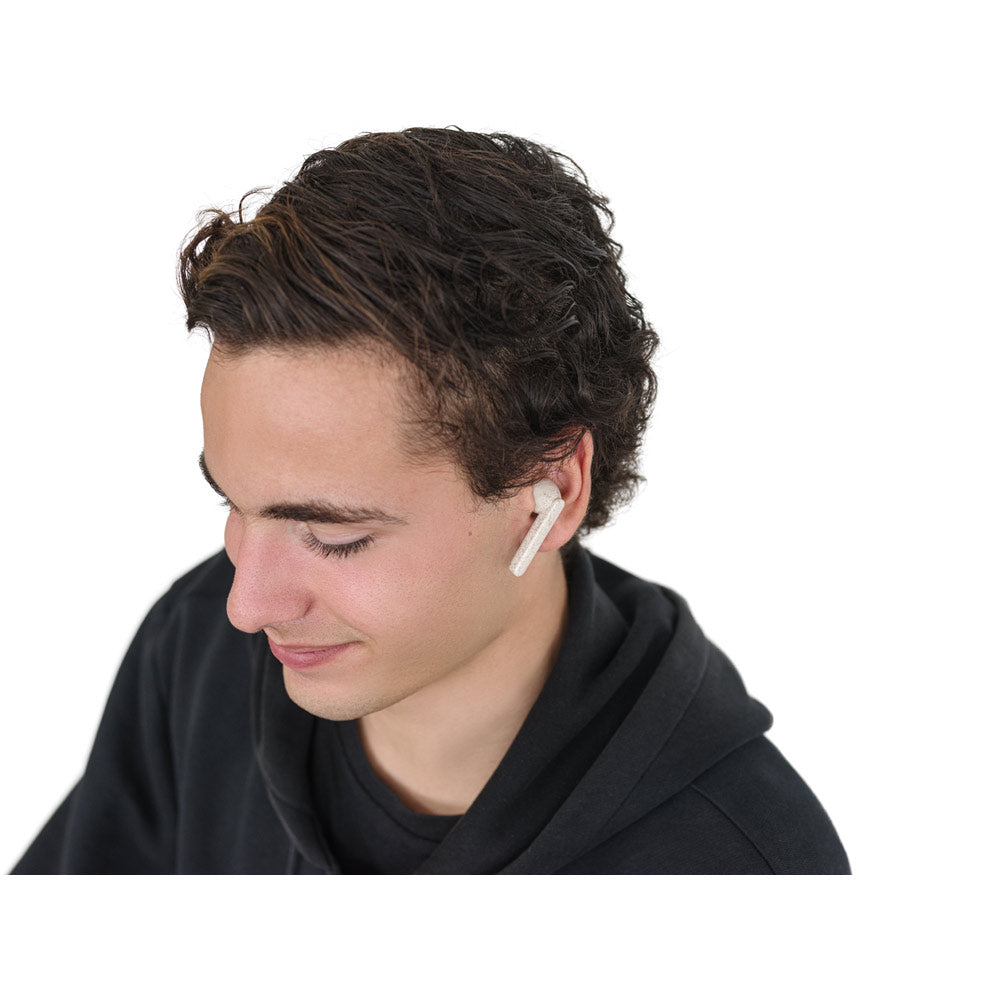 Fourier. Wireless Earphones With 3-Hour Battery Life In Wheat Straw Fibre And Pp
