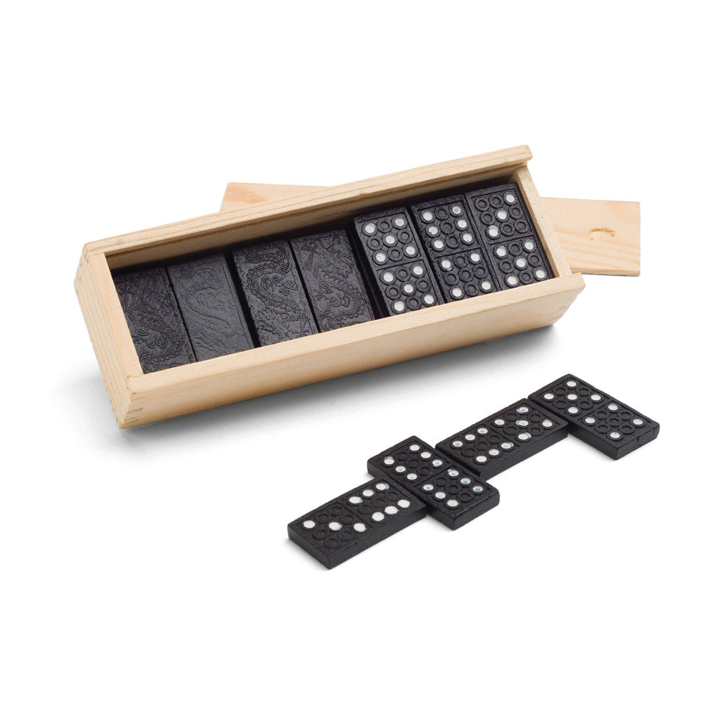 Miguel. Domino Game In Wooden Box With Lid