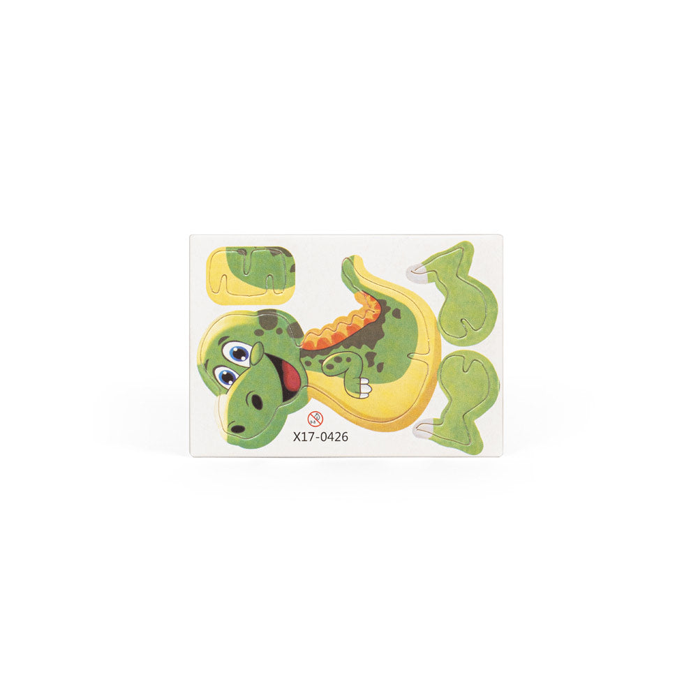 Dinosaurus. 3D Puzzle In Paper Witth The Shape Of A Dinosaur