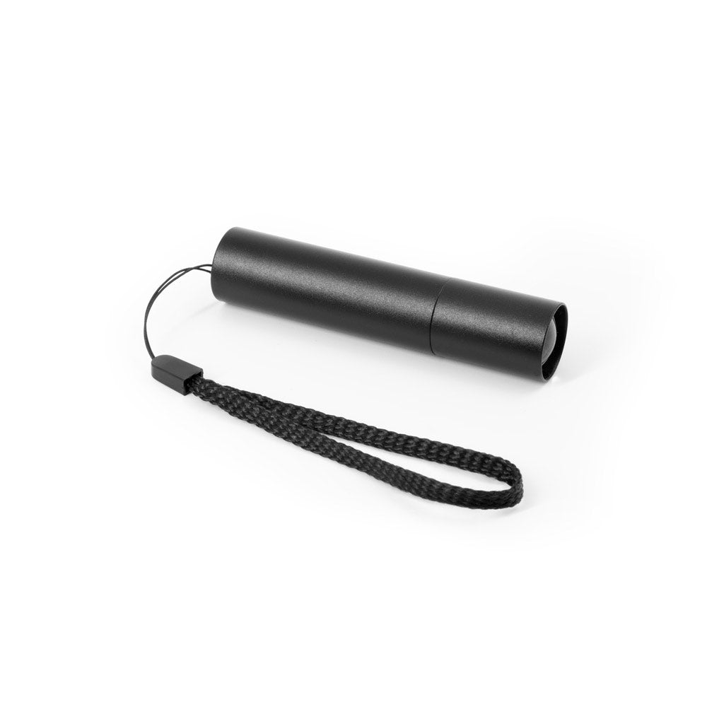 Bruce. Rechargeable Flashlight Made From Recycled Aluminum (100% Ral) With 30 Mm Extendable Tip