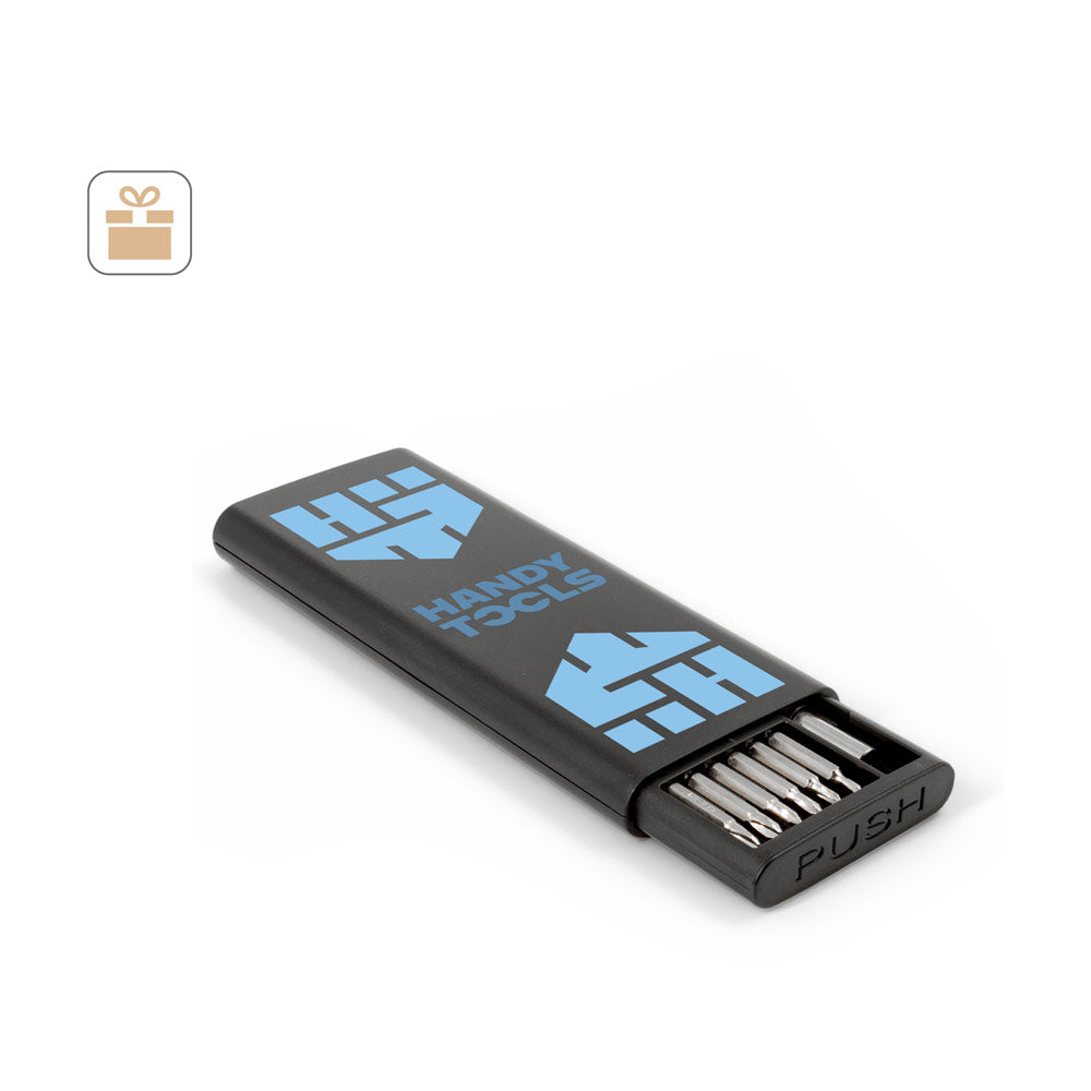 Atom. Set Of Screwdrivers With Different Carbon Steel Magnetic Tips