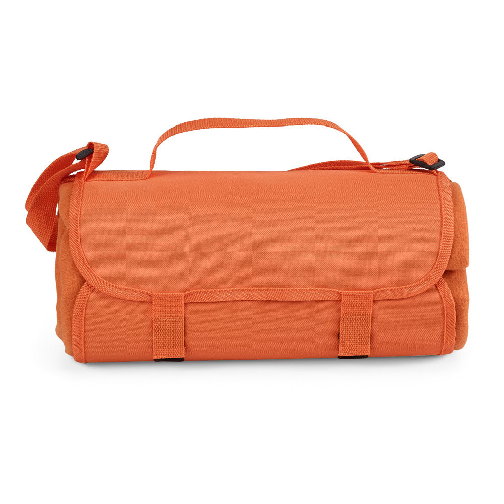 Fleece. Fleece Blanket With Handle And Strap (160 G/M²)
