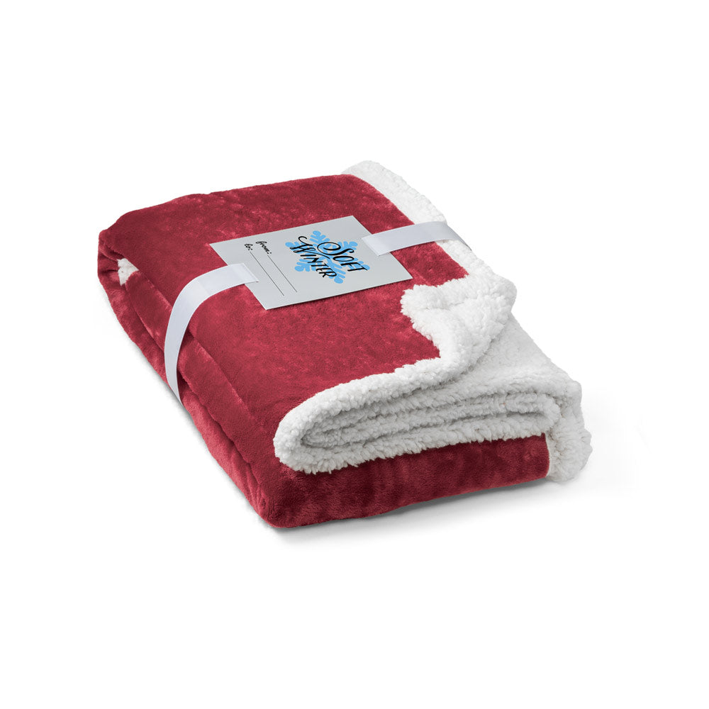 Heiden. Reversible Fleece Blanket (190 G/M²) With Satin Ribbon And Personalised Card