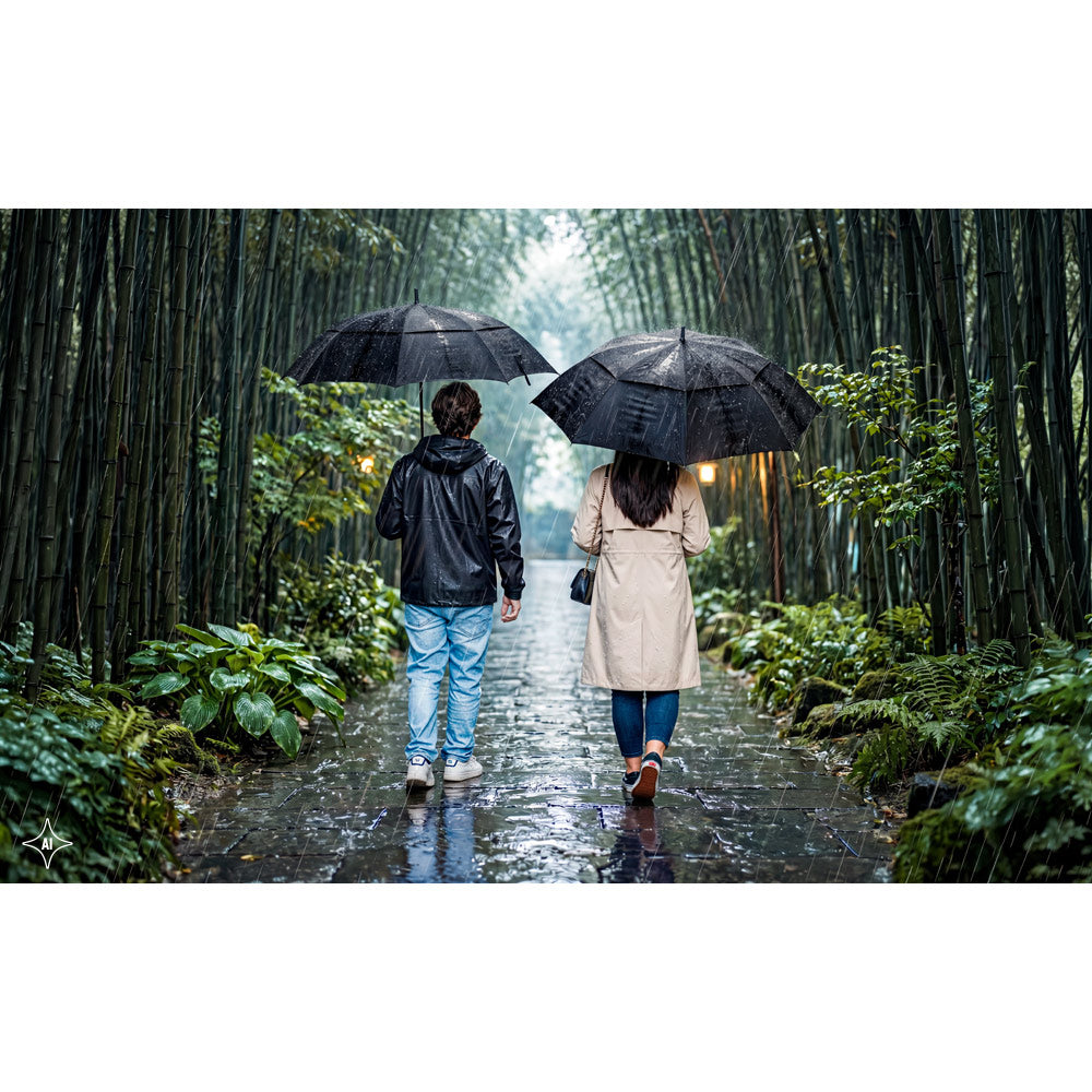 Gavin. 27'5" Umbrella In Recycled Polyester (100% Rpet) With Automatic Opening