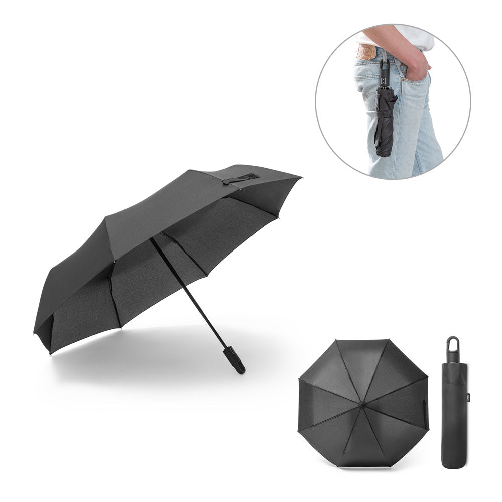 Gustavo. Recycled Polyester (100% Rpet) 190T Pongee Umbrella With Automatic Opening And Closing