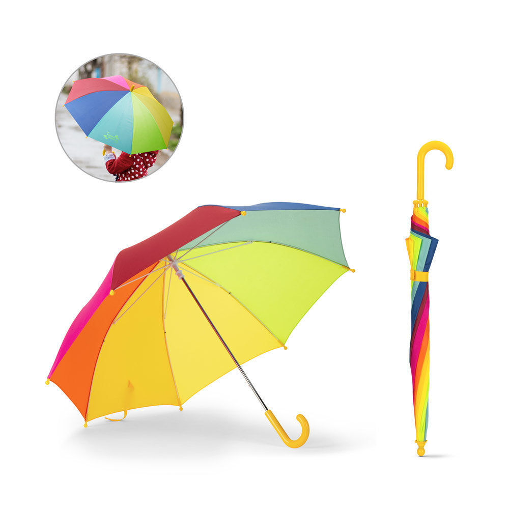 Olivia. 19" Kids Colorful Umbrella In 190T Polyester