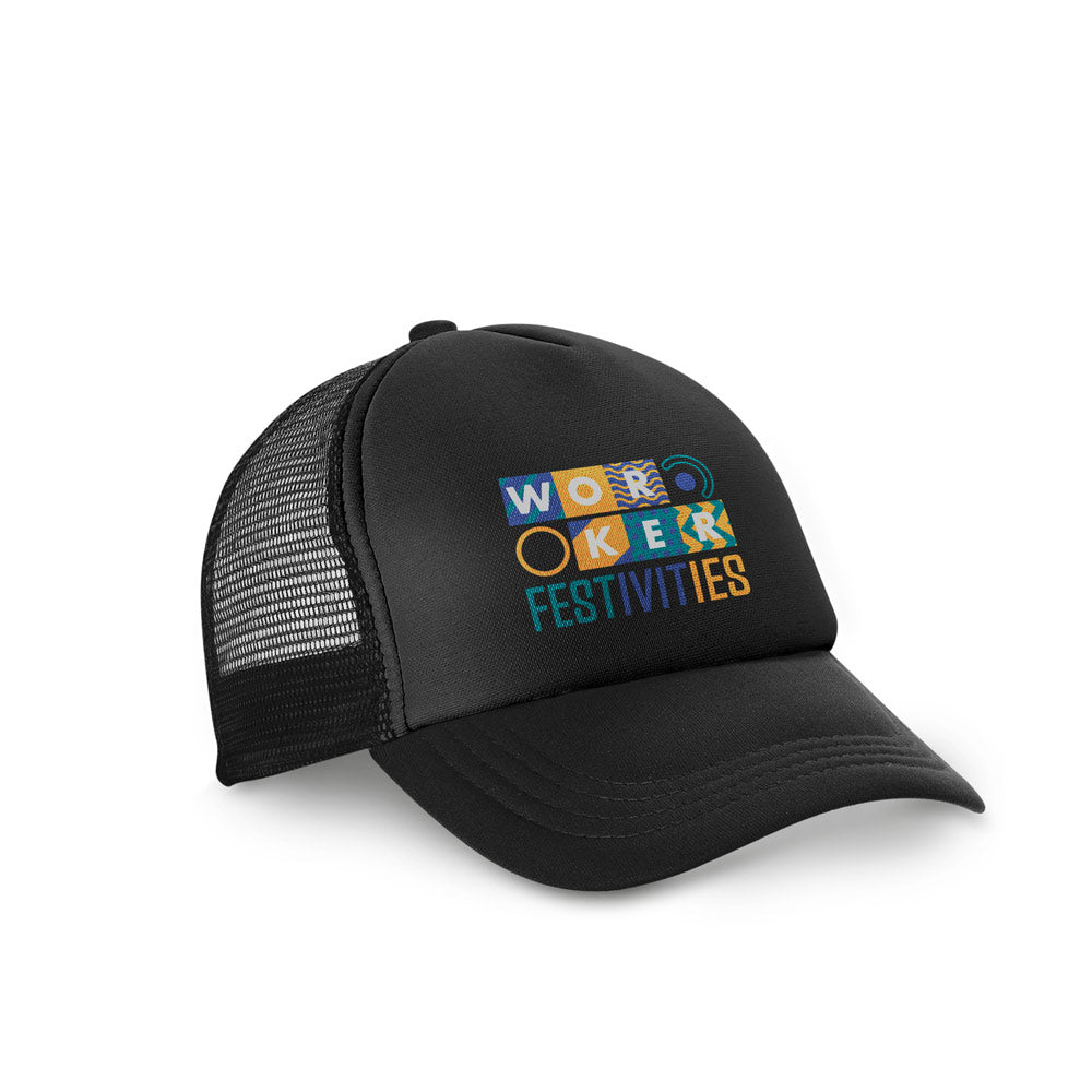 Nicola Bk. Polyester And Mesh Cap (150 G/M²)