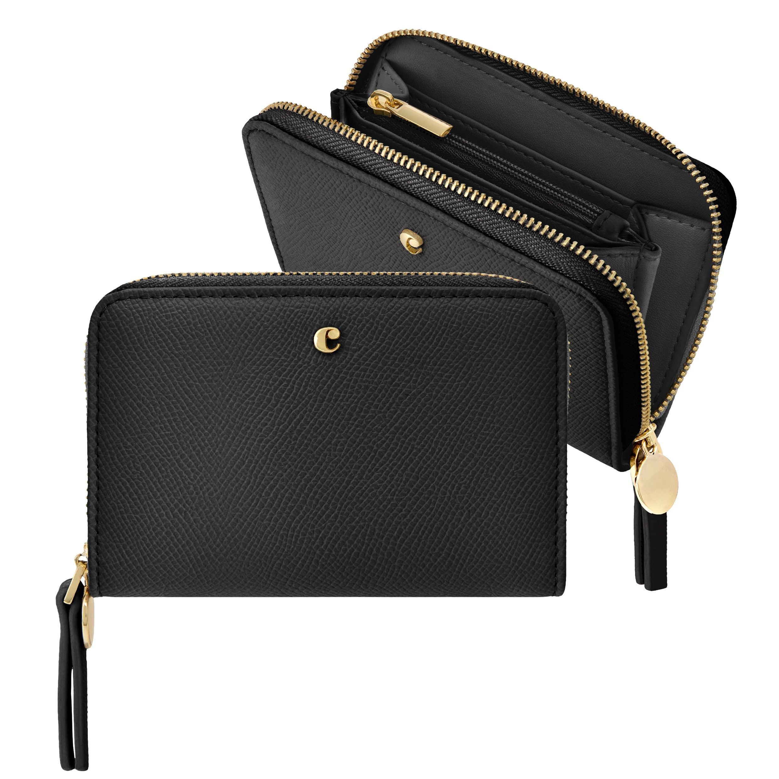 Zipped Wallet Séraphine Black