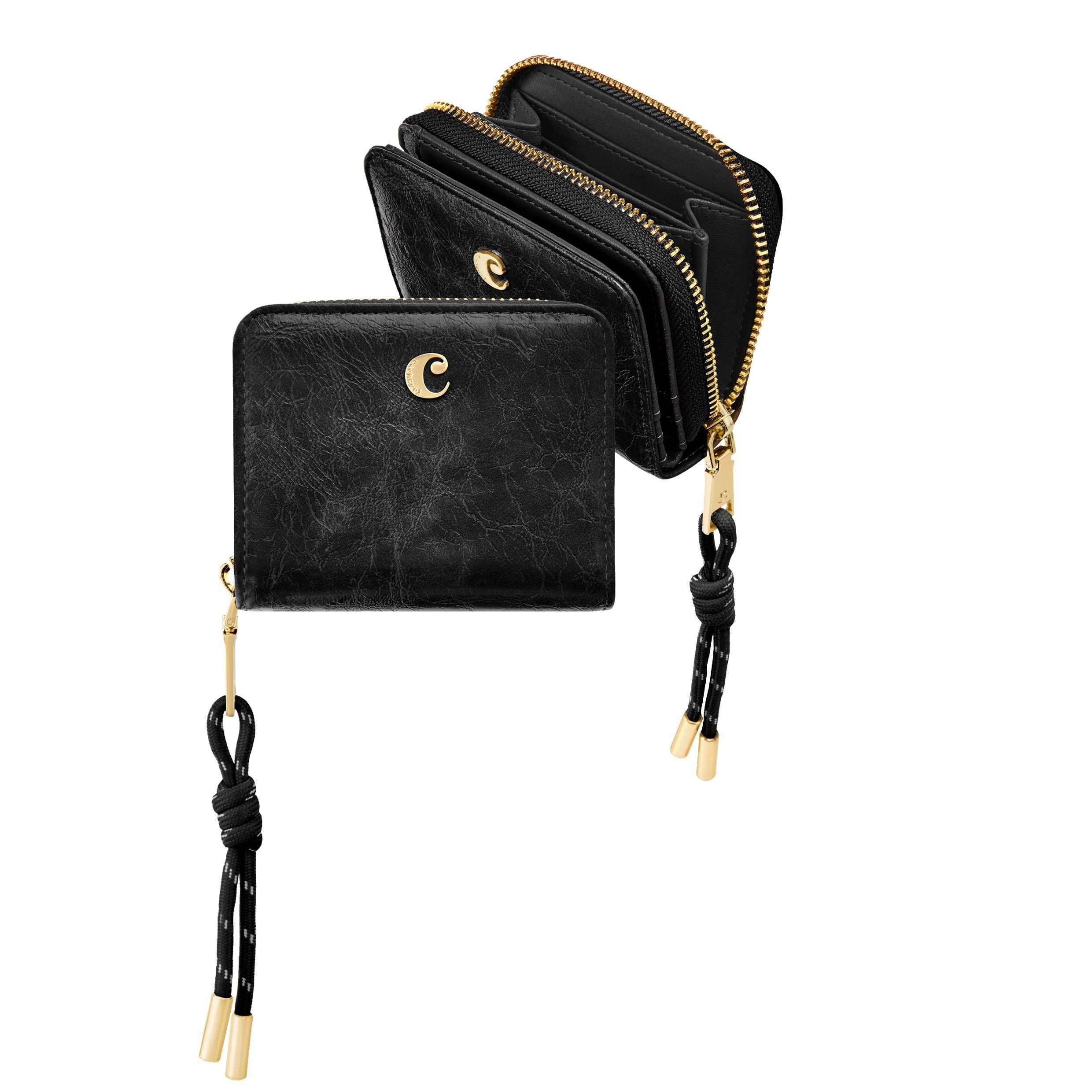 Card Wallet With Flap Philomène Black