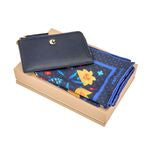 Set Cacharel Navy (Card Holder & Scarf)