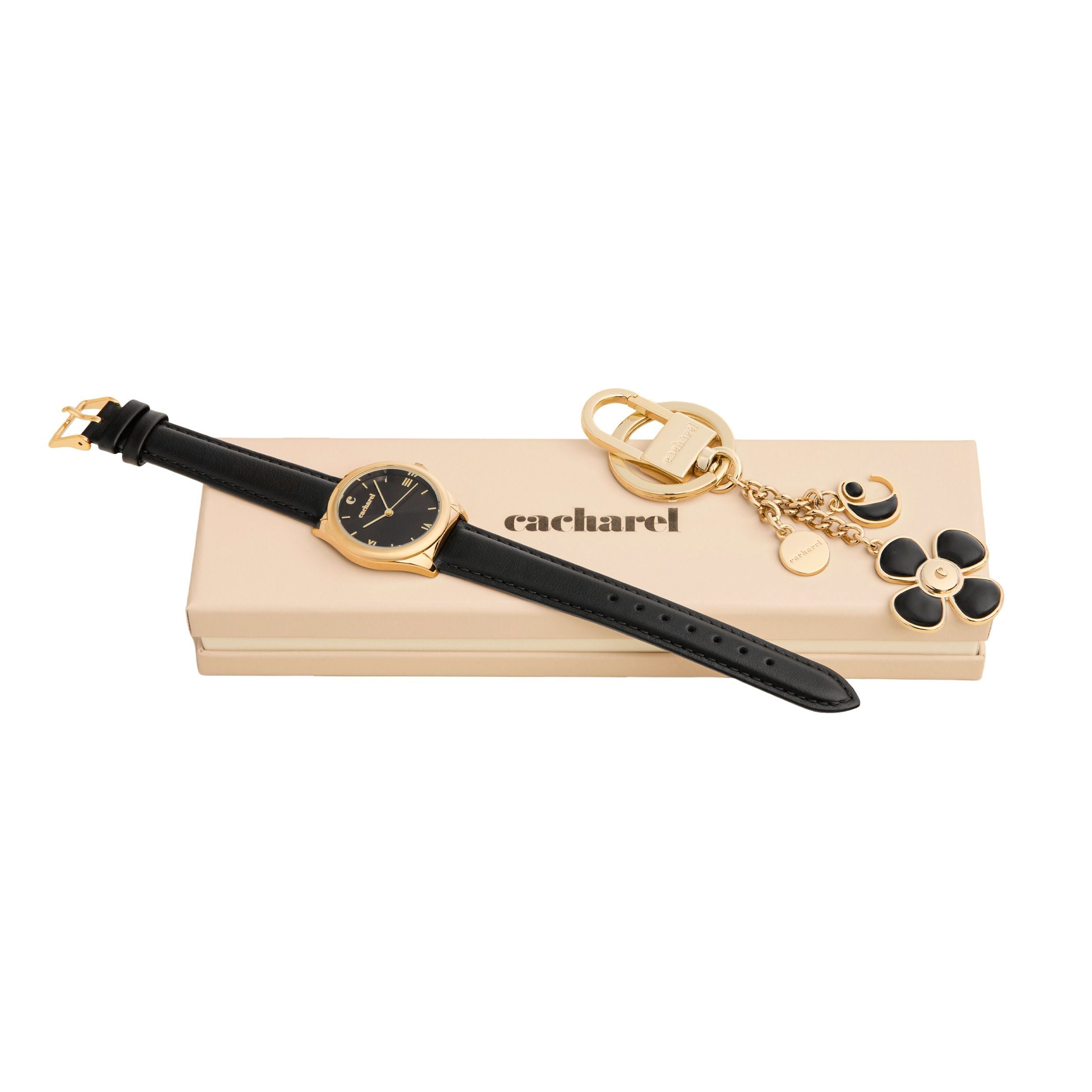 Set Vivienne Black (Key Ring & Watch)