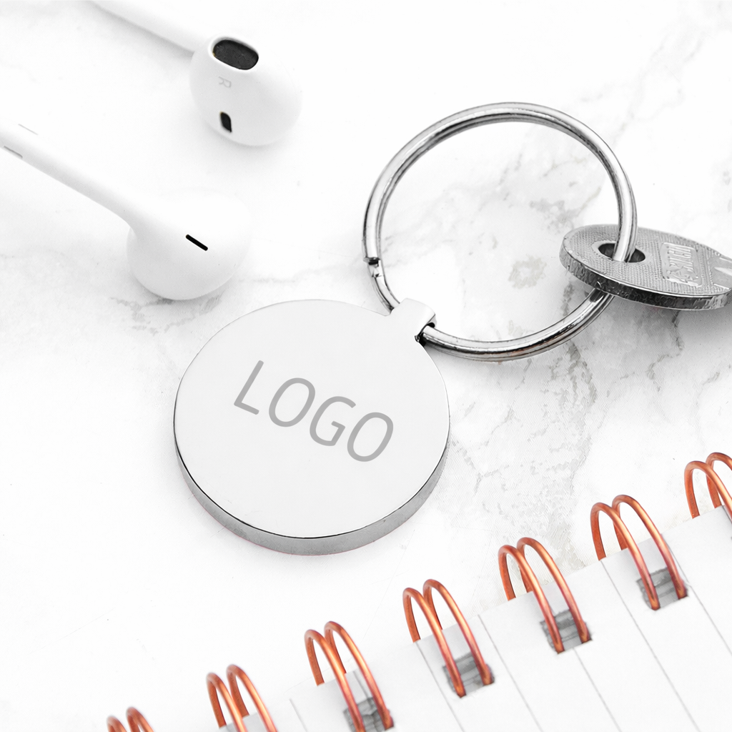 Round Metal Keyring