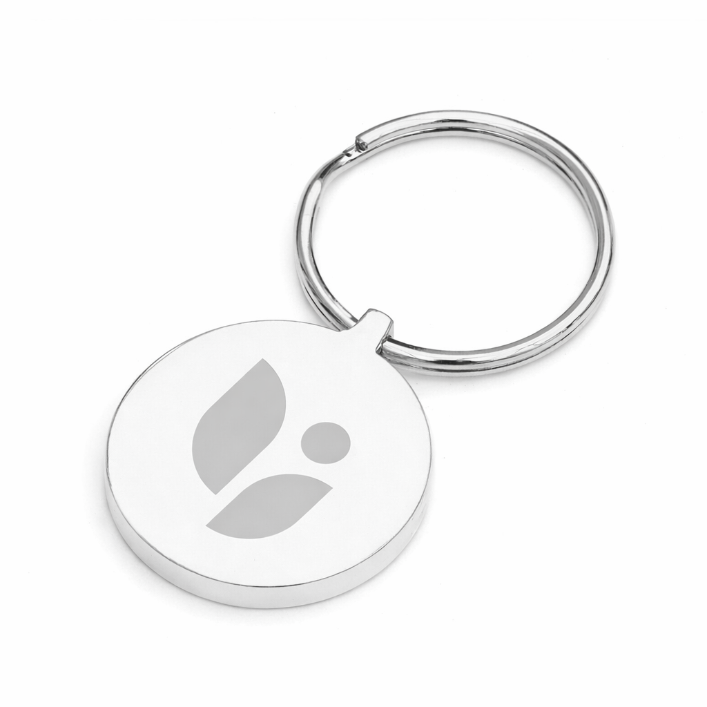 Round Metal Keyring