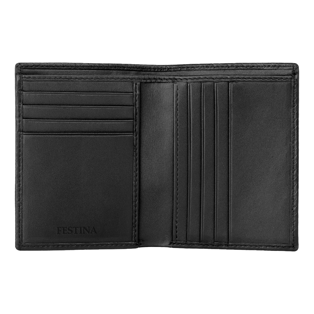 Folding Card Holder Interlace Black
