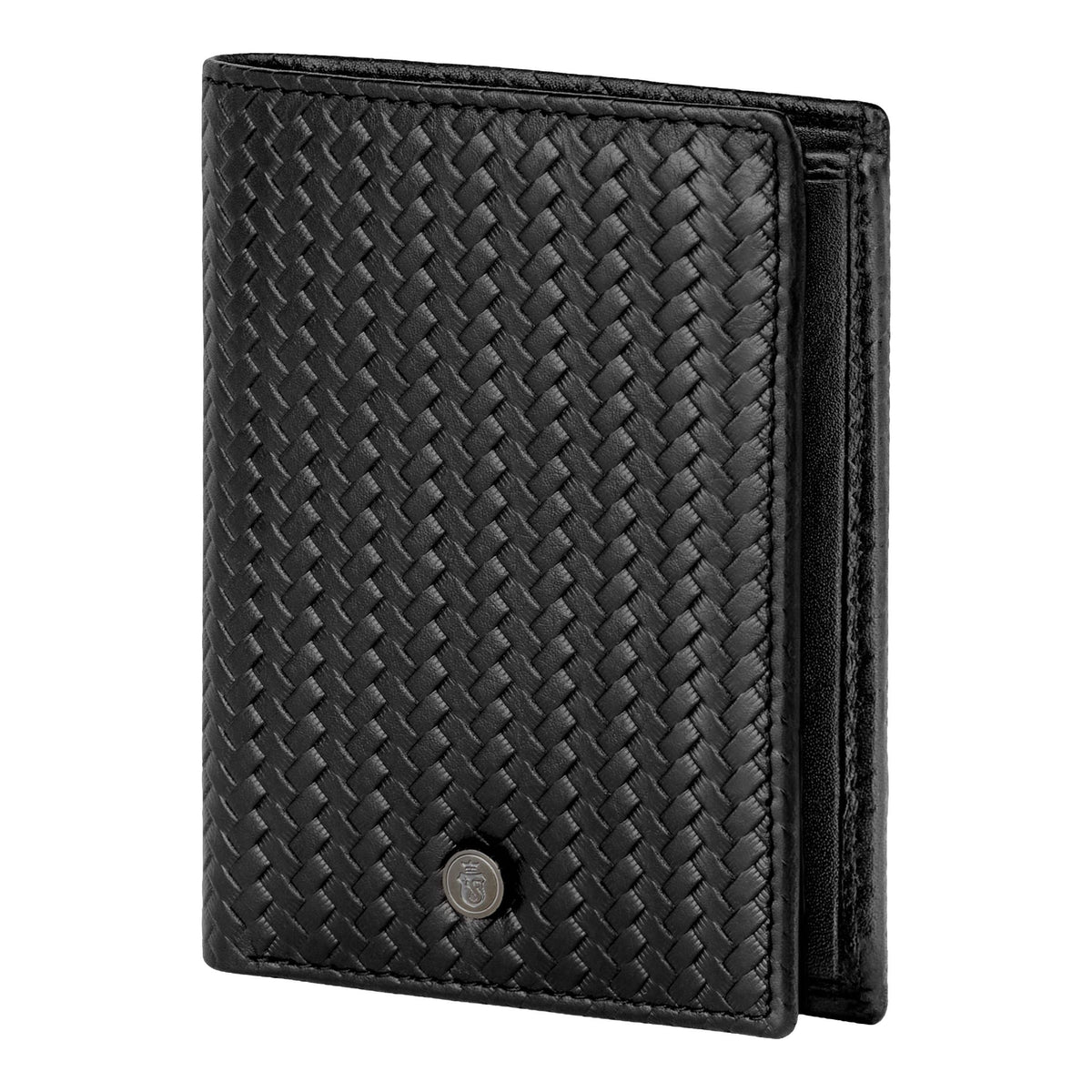 Folding Card Holder Interlace Black