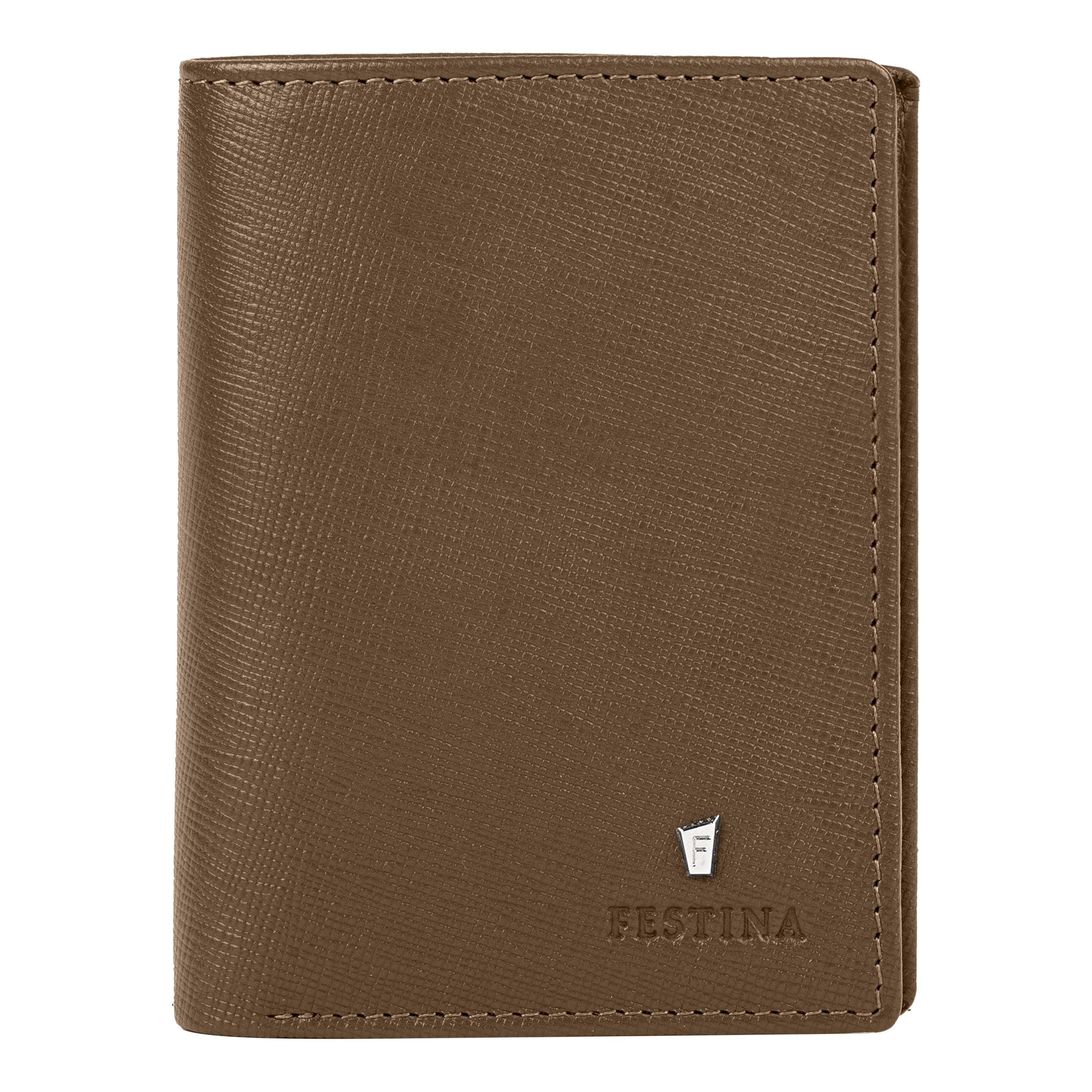 Card Holder With Flap Chronobike Camel