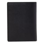 Card Holder With Flap Button Black