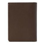 Card Holder With Flap Button Black
