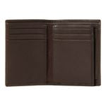 Card Holder With Flap Button Black