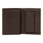 Card Holder With Flap Button Black