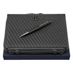 Set Interlace Black (Ballpoint Pen & Conference Folder A5)