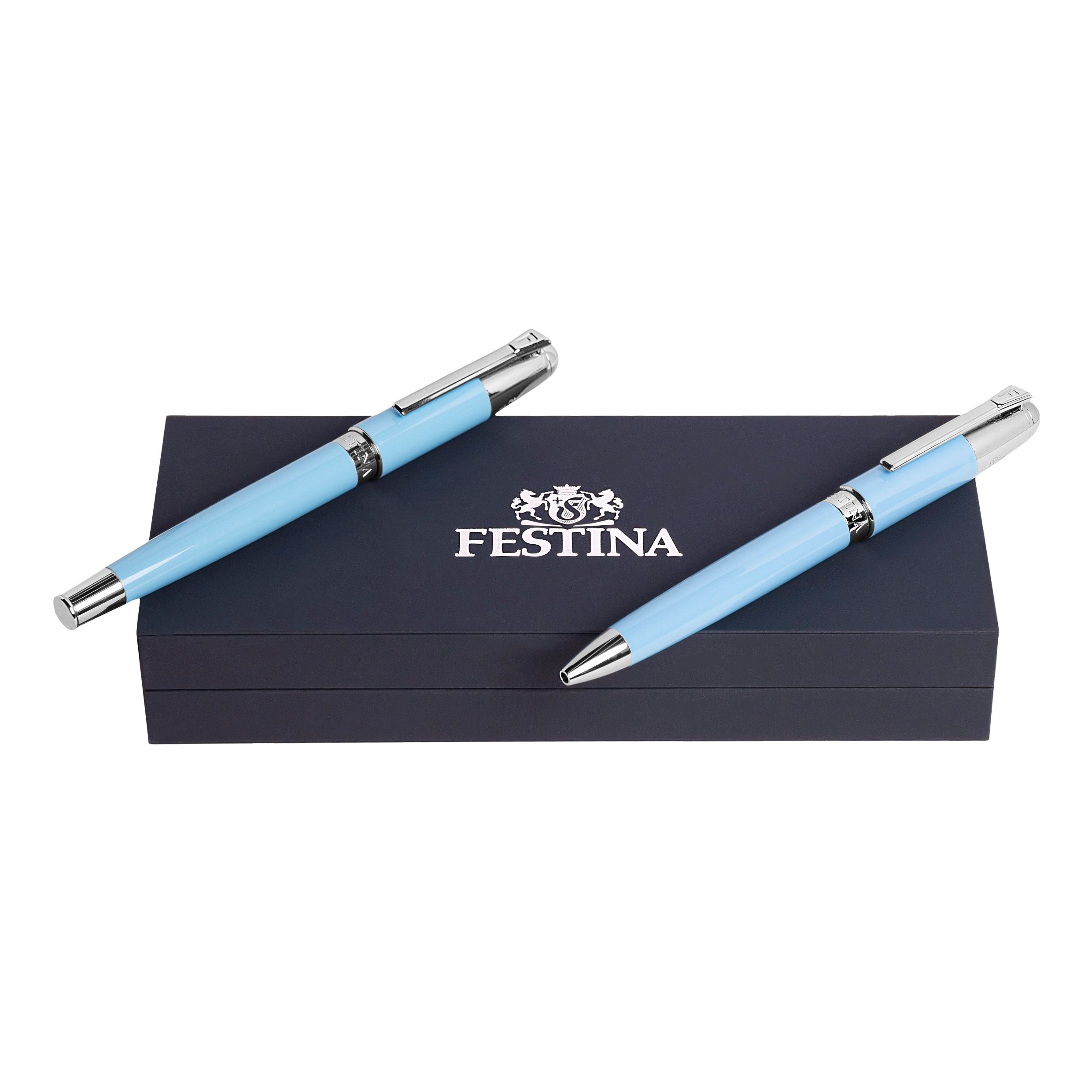 Set Classicals Chrome White (Ballpoint Pen & Fountain Pen)