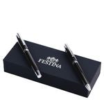 Set Classicals Chrome Black (Ballpoint Pen & Rollerball Pen)