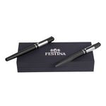 Set Classicals Black Edition Silver (Ballpoint Pen & Rollerball Pen)