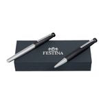 Set Festina Chrome Black (Ballpoint Pen & Rollerball Pen)