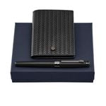 Set Interlace Black (Fountain Pen & Card Holder)