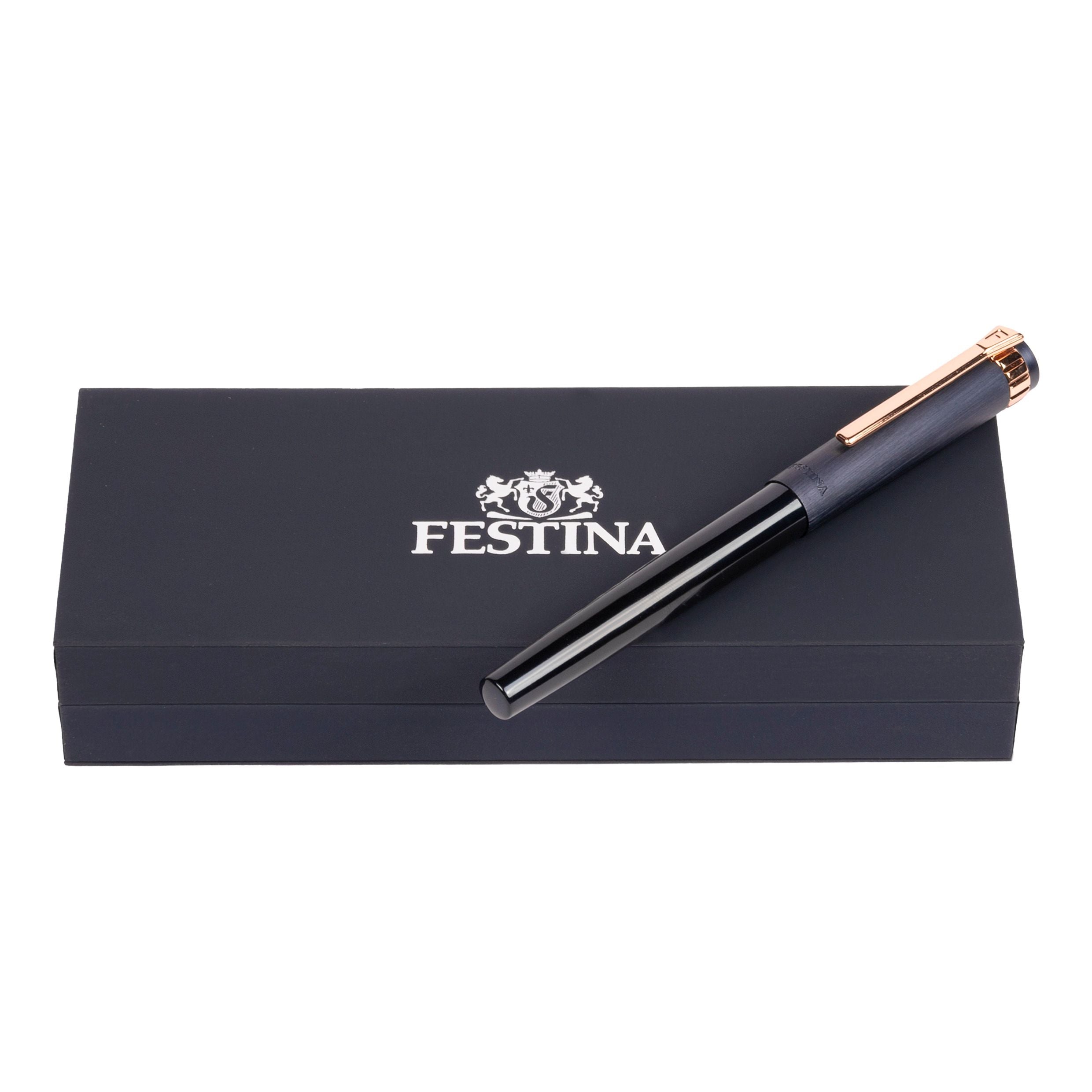 Fountain Pen Prestige Rose Gold Navy