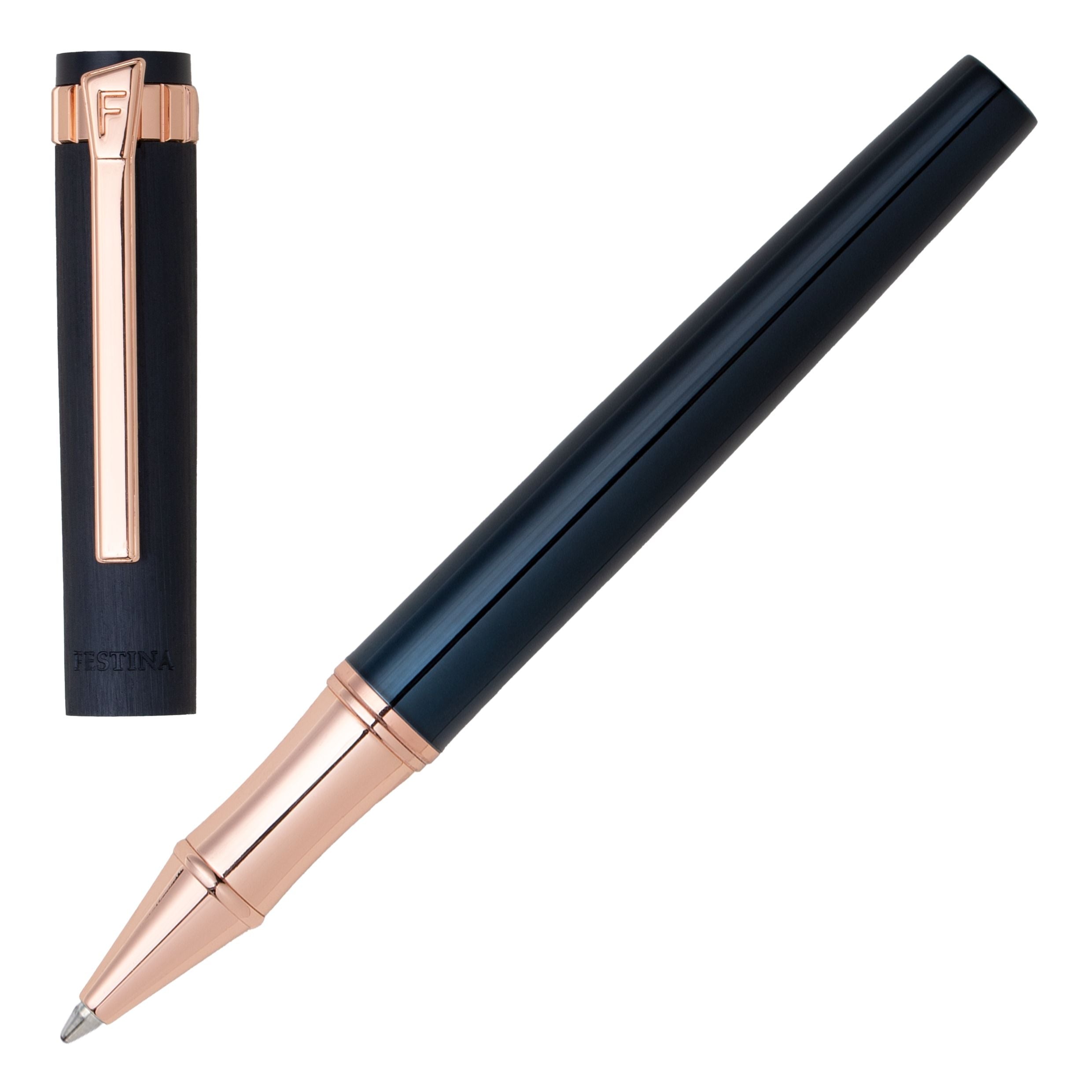 Fountain Pen Prestige Rose Gold Navy