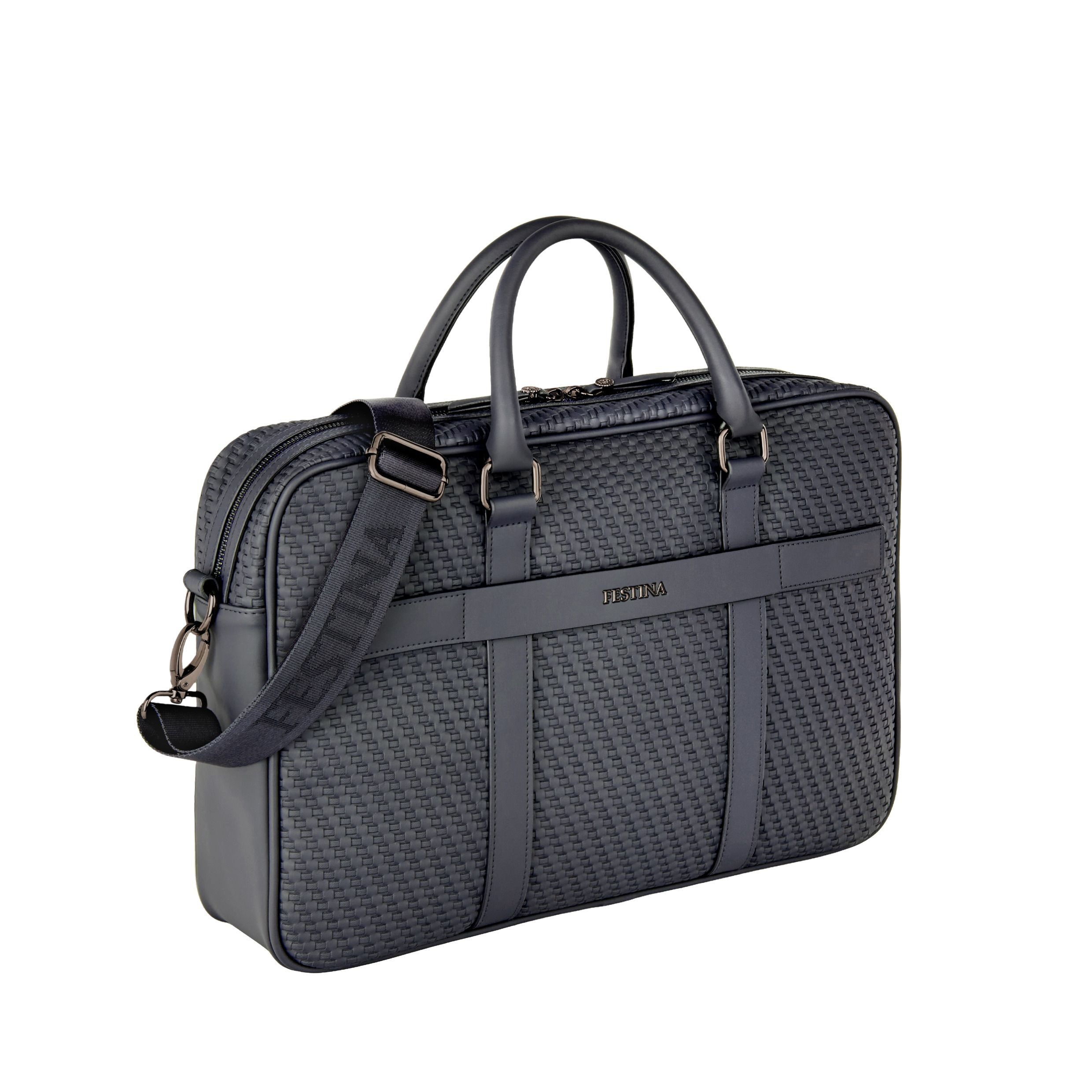 Document Bag Interlace Black