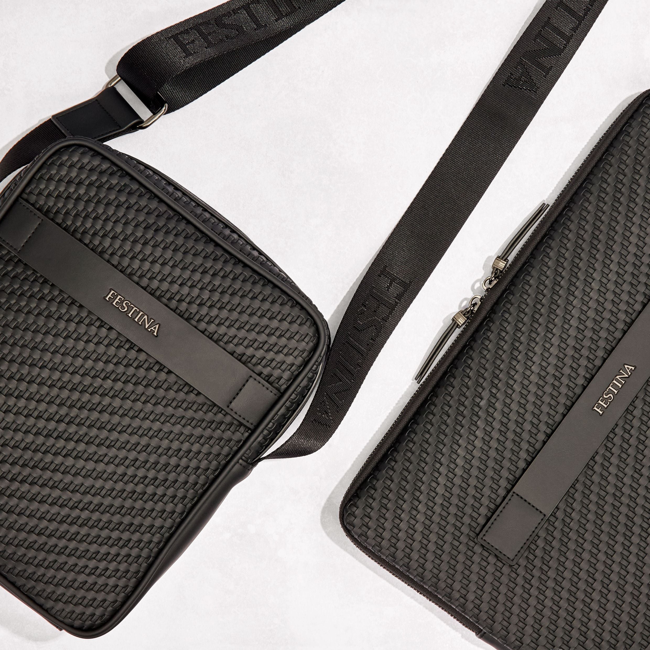 Reporter Bag Interlace Black