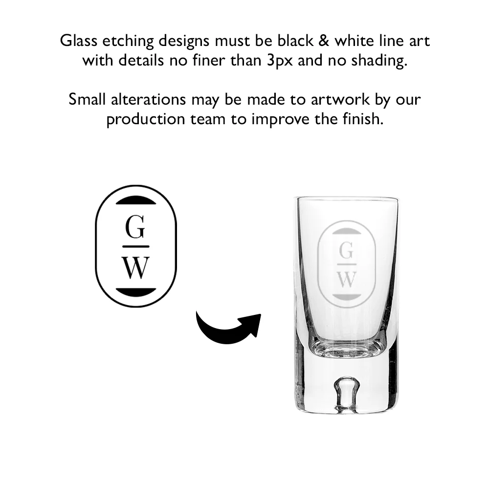 30ml Shot Glass with Bubble Base