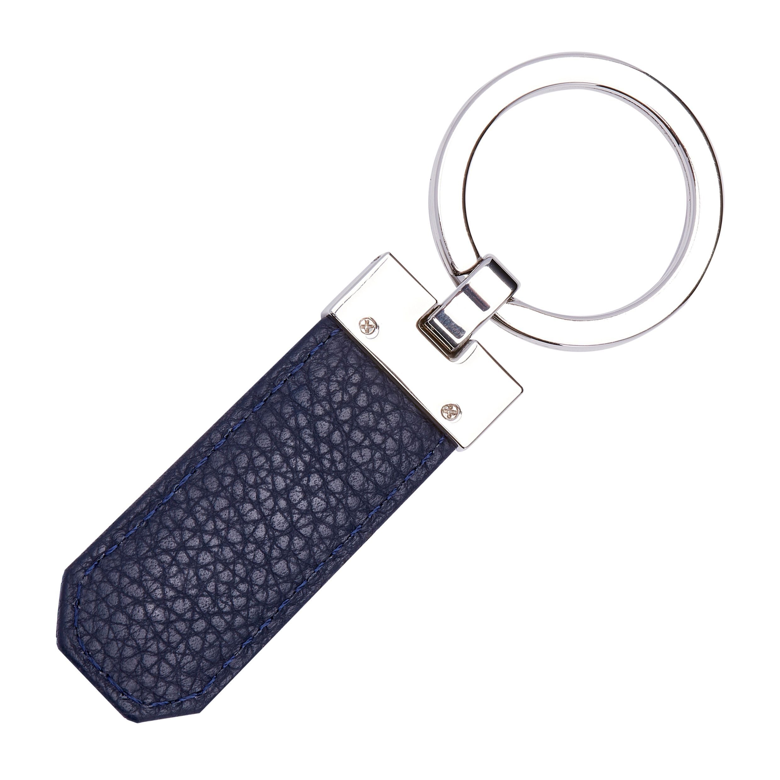 Key Ring Classic Grained Black