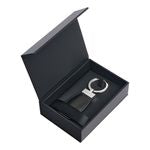 Key Ring Double B Black & Chrome