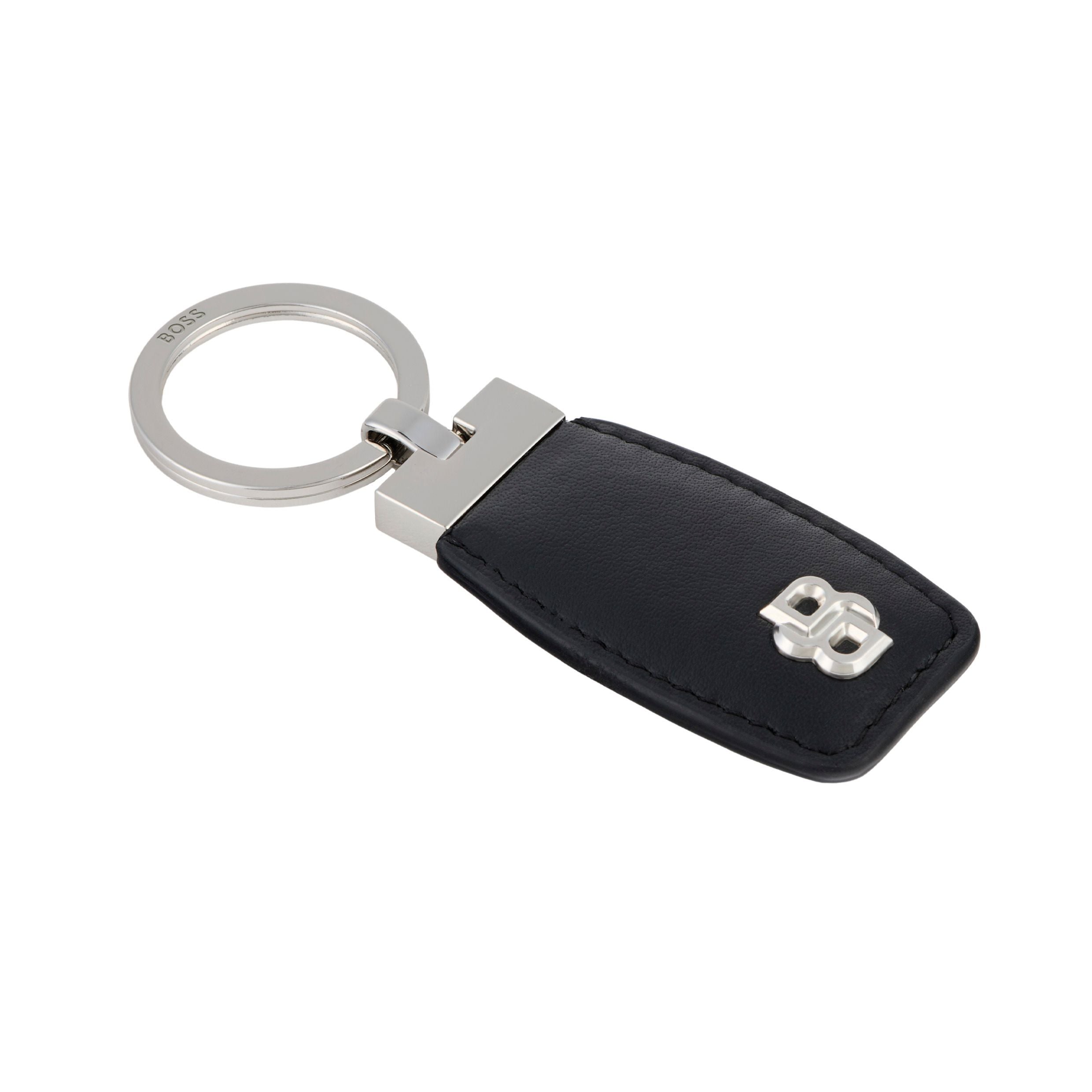 Key Ring Double B Black & Chrome