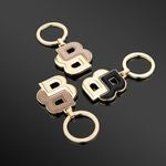 Key Ring Double B Black & Gold