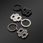 Key Ring Double B Matt Black