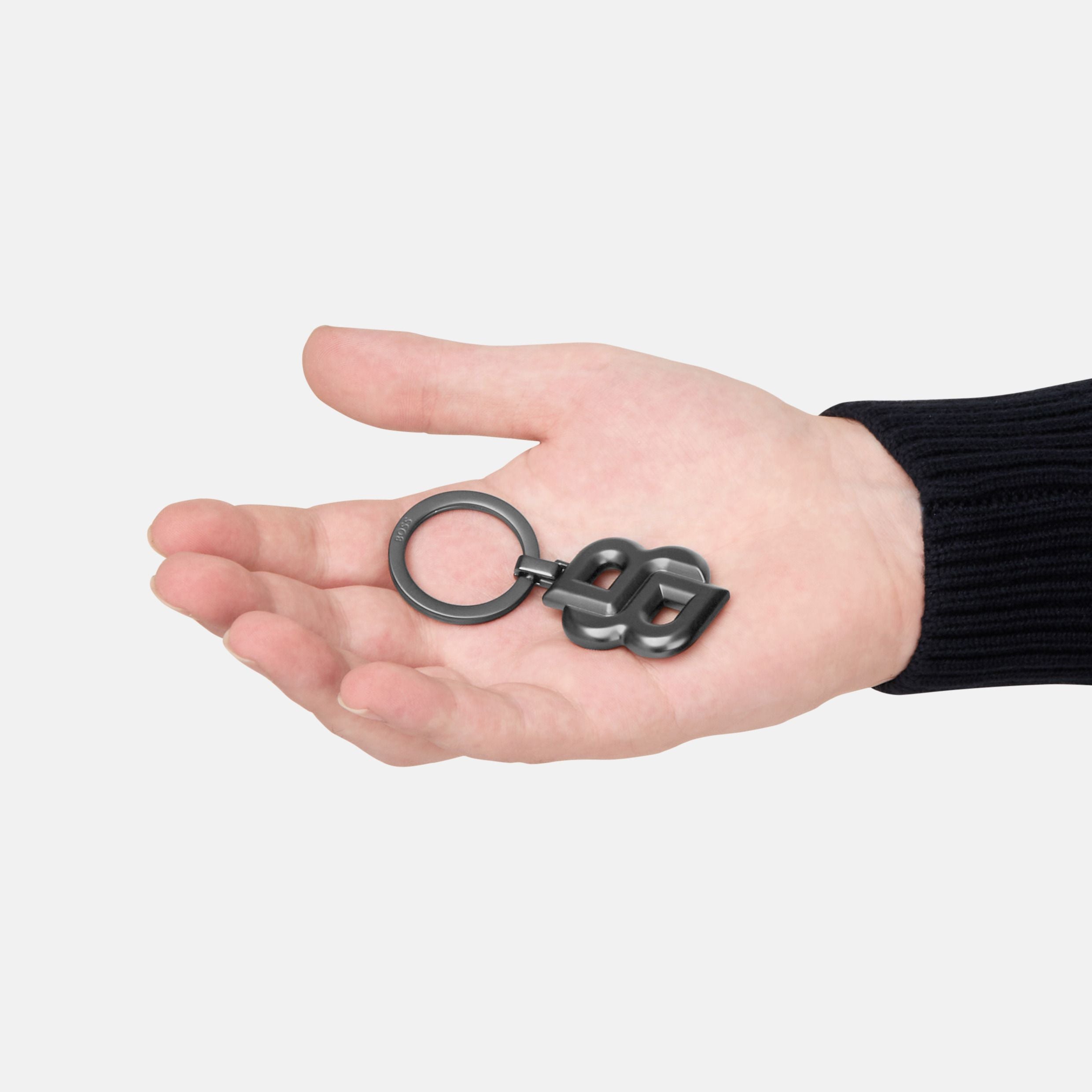 Key Ring Double B Matt Black