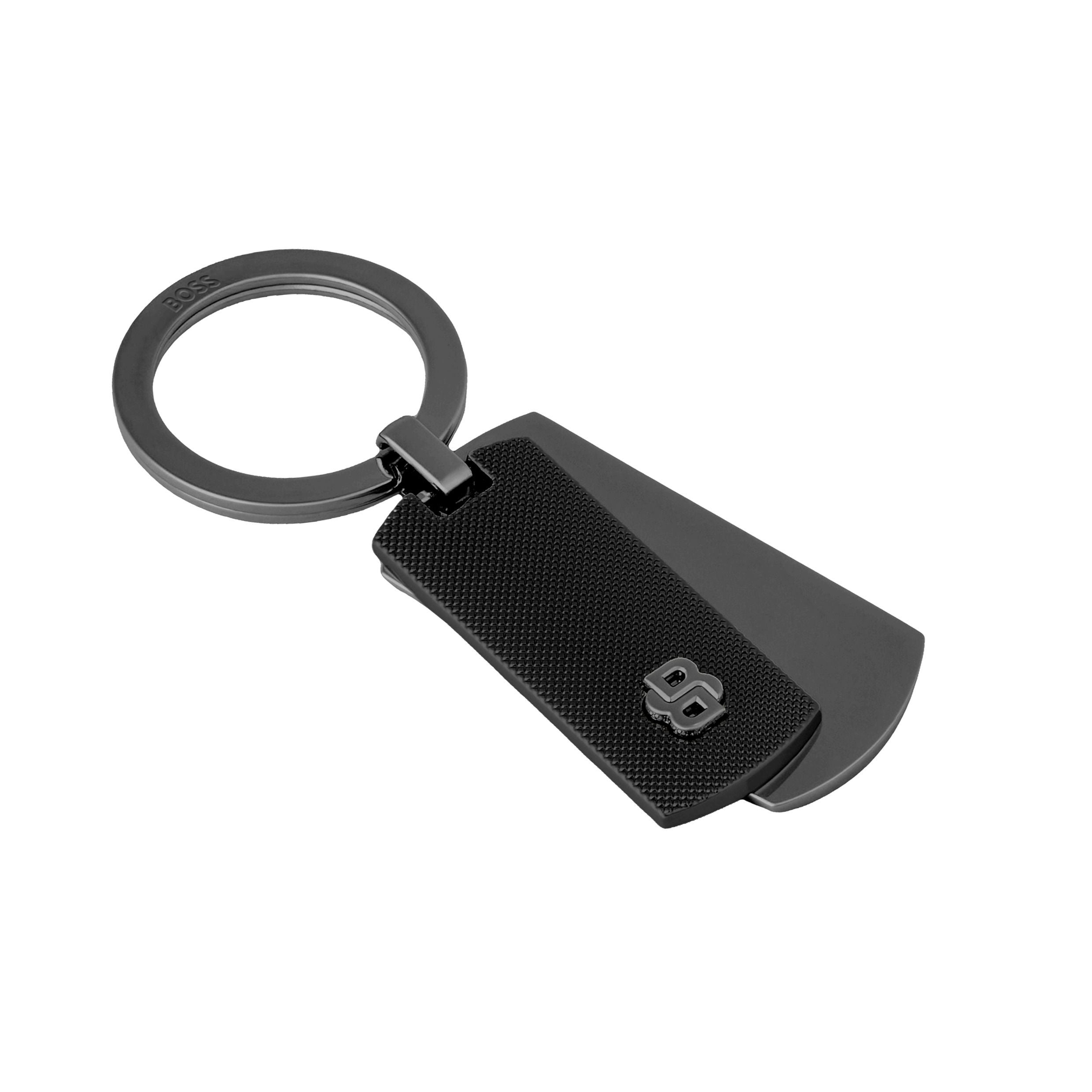 Key Ring Double B Diamond Black