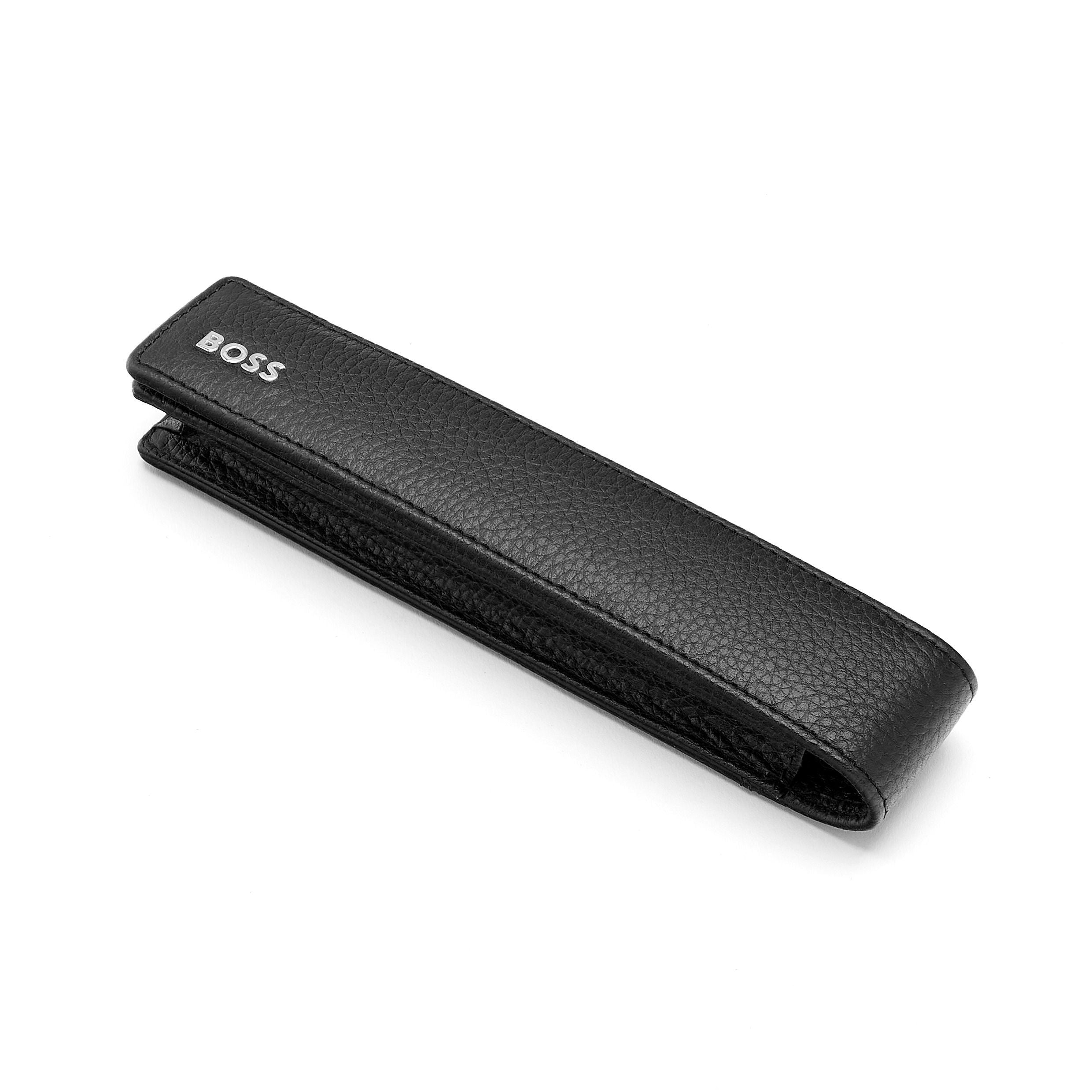 Single Pen Pouch Classic Grained Black