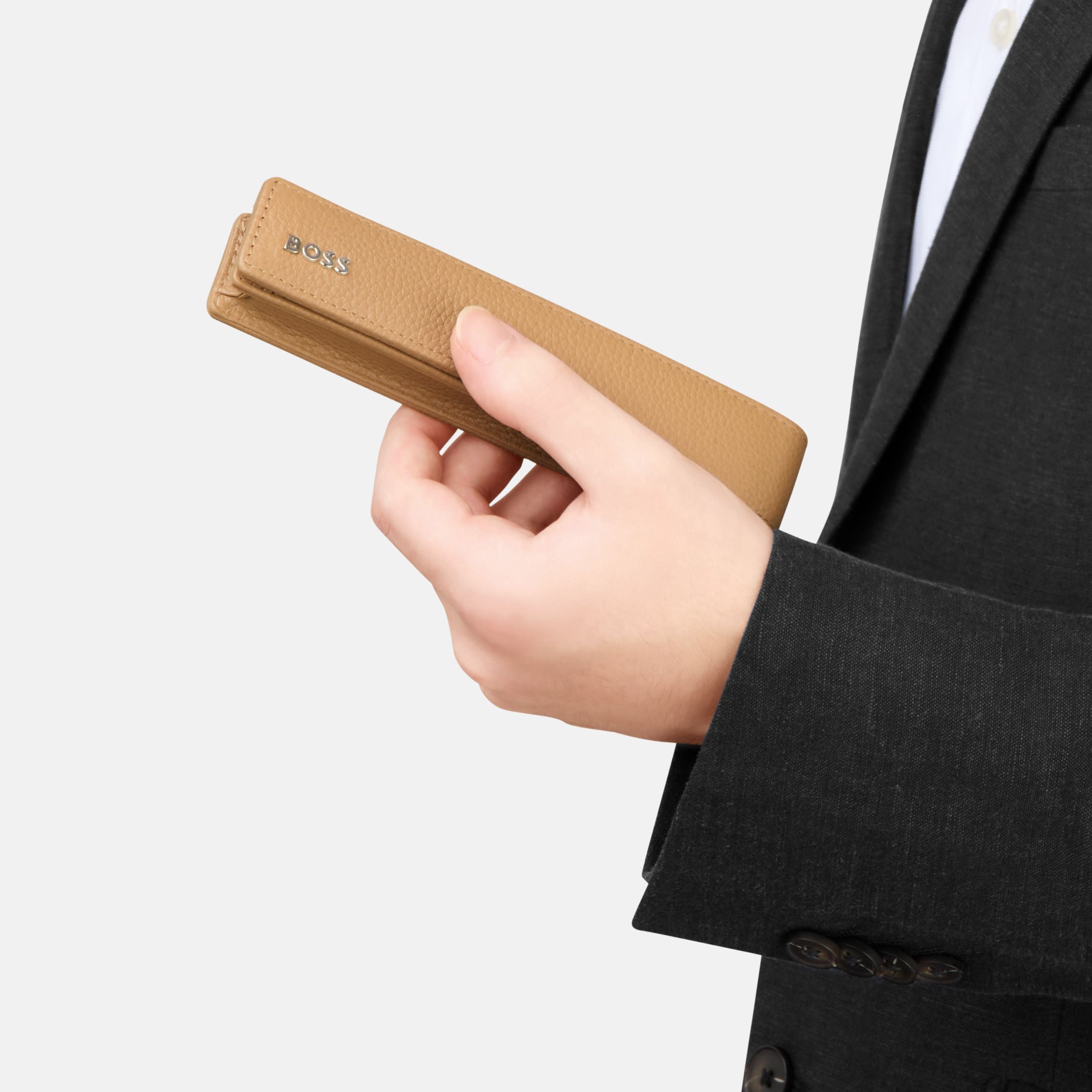 Single Pen Pouch Classic Grained Black