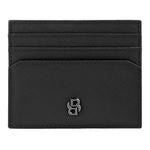 Card Holder Double B Saffiano Black