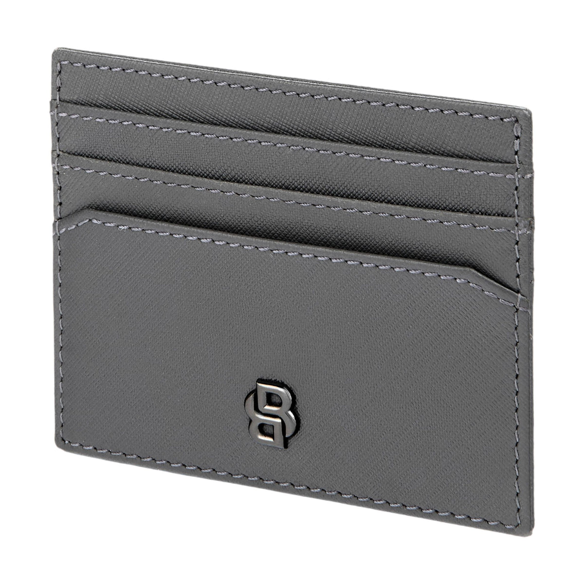 Card Holder Double B Saffiano Black