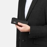 Double Pen Pouch Classic Grained Black
