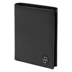 Folding Card Holder Double B Saffiano Black