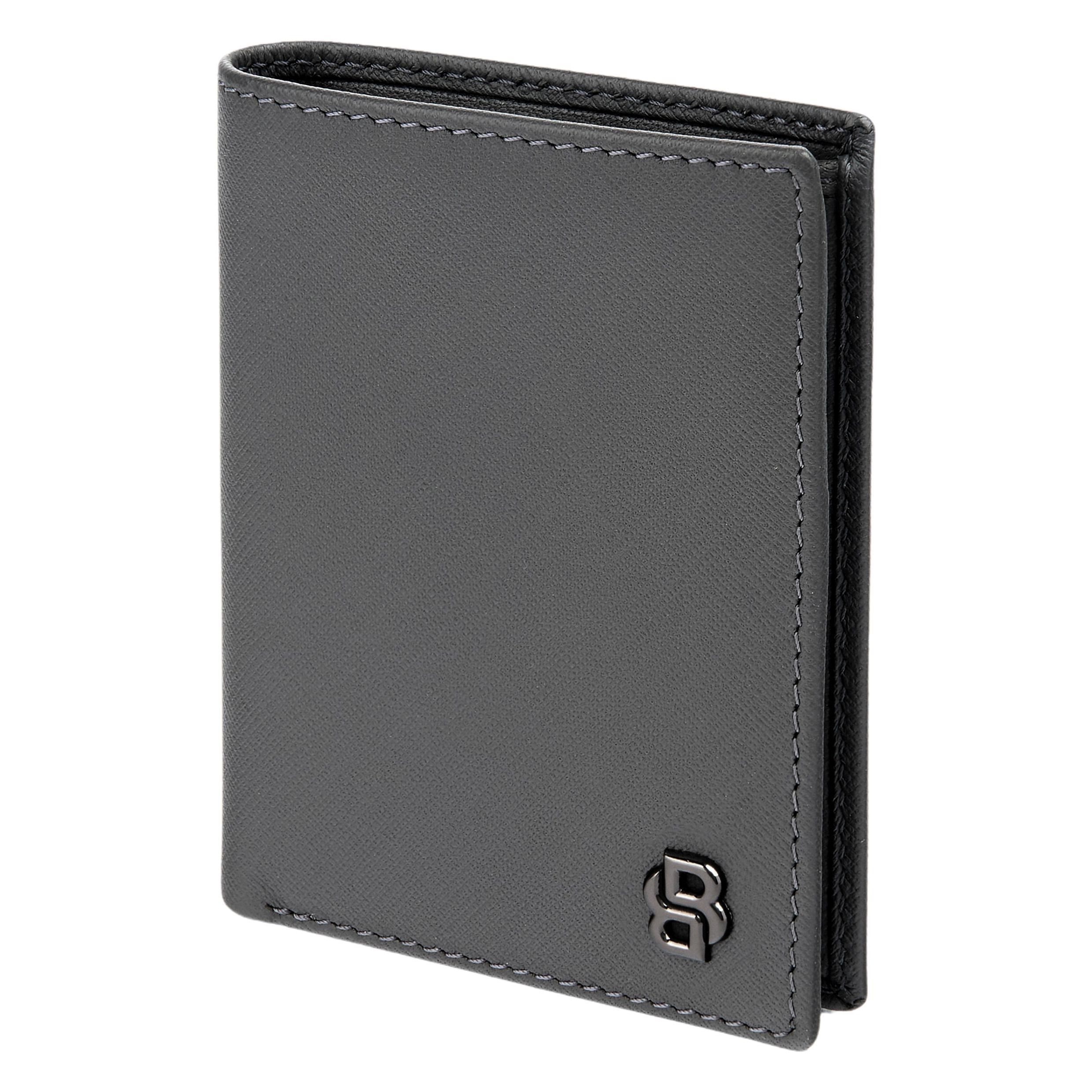 Folding Card Holder Double B Saffiano Black