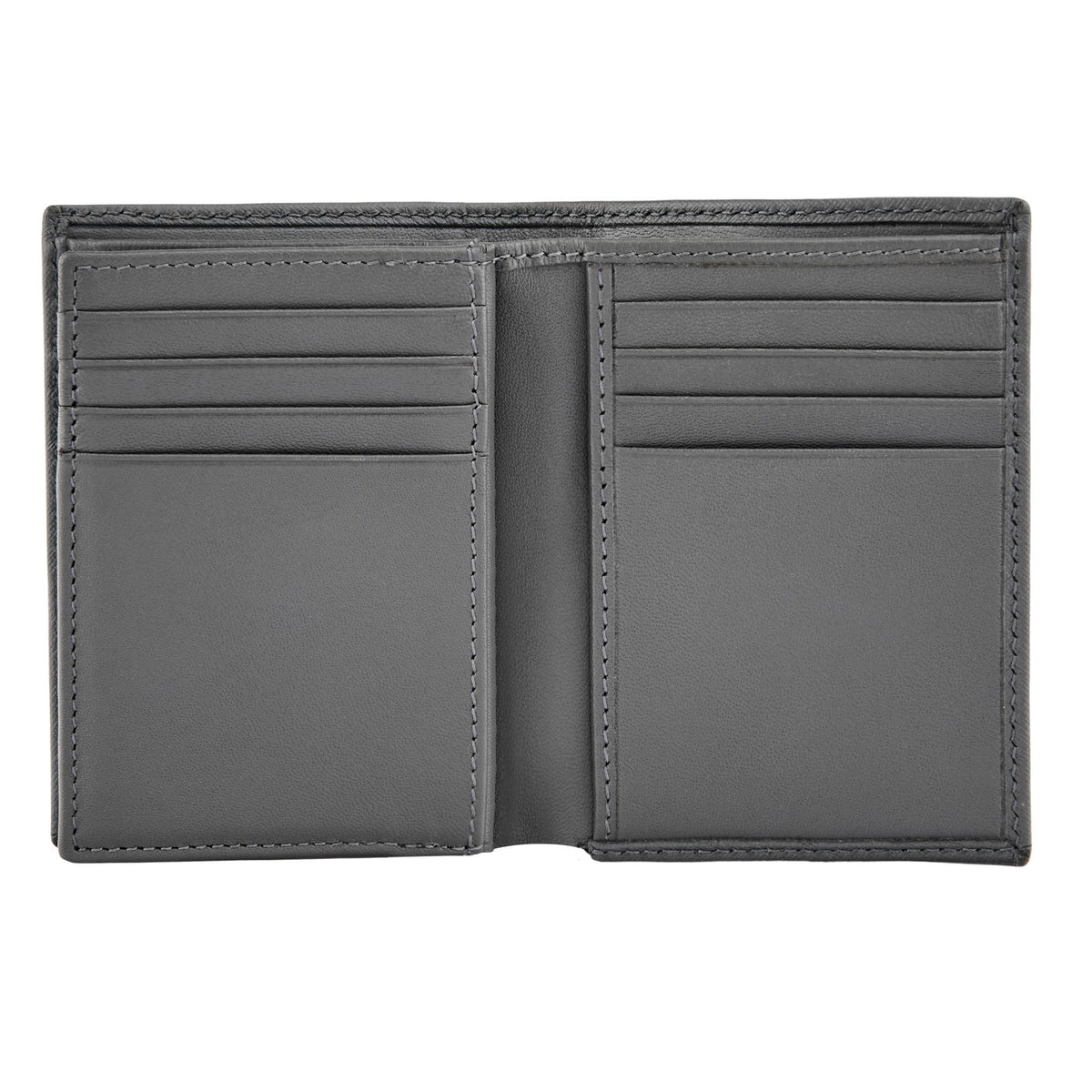 Card Holder With Flap Double B Saffiano Black